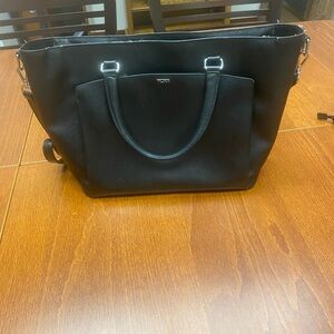 Black Leather Laptop Bag
